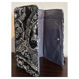 Vera Brady Black and White Paisley Tote Bag and Wallet