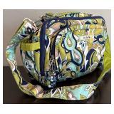 Ju-Ju-Be Diaper Bag in Green, Blue, White and Tan Paisley