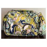 Ju-Ju-Be Diaper Bag in Green, Blue, White and Tan Paisley