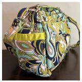 Ju-Ju-Be Diaper Bag in Green, Blue, White and Tan Paisley