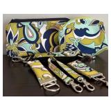 Ju-Ju-Be Diaper Bag in Green, Blue, White and Tan Paisley