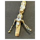 Beautiful Sterling Silver Bracelet with Cubic Zirconia Stones