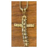 14K Gold Chain with Cross Pendant