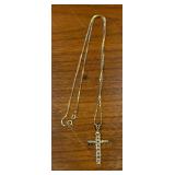 14K Gold Chain with Cross Pendant