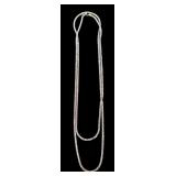 Lovely Long Sterling Silver Necklace