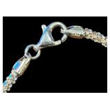 Lovely Long Sterling Silver Necklace