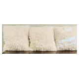 Beautiful White Throw / Accent Pillows