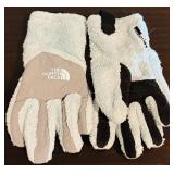 Assortment of Miscellaneous Hats and Gloves including Handmade and North Face Items