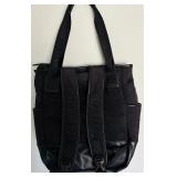 Lole Black Tote Bag with Backpack Straps