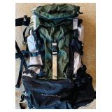 Two Hiking Backpacks including North Face and Gregory