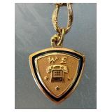 Vintage 10k Gold Filled Western Electric Pendant Charm Bracelet
