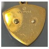 Vintage 10k Gold Filled Western Electric Pendant Charm Bracelet