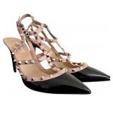 Valentino Rockstud Cages Slingback Pumps