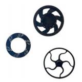 Variety of Vintage Decorative Items including Antique Adams Co. Cast Iron Round Metal Wall/Floor Grate Register