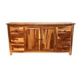 Natural Wood Design Buffett Server / Sideboard / Dual Tone Rustic Sideboard