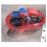 Steel Flatpack Tool Box with (8) 1.5" & (16) 2" Ratchet Straps