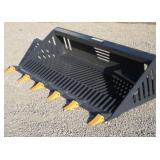LandHonor 66" Skid Steer Rock Bucket