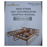 LandHonor Skid Steer Hay Accumulator Grapple