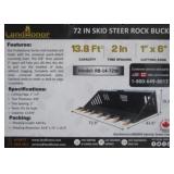 LandHonor 72" Skid Steer Rock Bucket