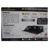 LandHonor 84" Skid Steer Rock Bucket