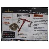 LandHonor 5/16" Ratchet Binders (8) & 5/16" 20