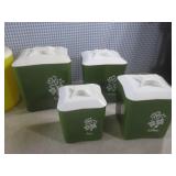 (EW3) 2 Vintage Canister Sets Plast...