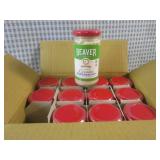 (B-4) 12 Jars of Beaver Cream Horse...