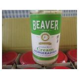 (B-4) 12 Jars of Beaver Cream Horse...