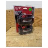 MILWAUKEE 48-11-1862 M18 18-Volt Lithium-Ion High Output 6.0Ah Battery Pack (2-Pack) - A279