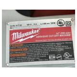 MILWAUKEE 6177-20 14 in. 15 Amp Abrasive Cut-Off Machine - C219