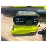 RYOBI PCLLB01K ONE+ 18V 100 MPH 350 CFM Cordless Battery Variable Speed Jet Fan Leaf Blower with 4.0 Ah Battery and Charger - B129