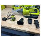 RYOBI PCL702KSB ONE+ 18V Cordless Wet/Dry Hand Vacuum Kit with 1.5 Ah Battery and Charger - C69.97