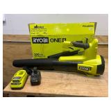 RYOBI PCLLB01K ONE+ 18V 100 MPH 350 CFM Cordless Battery Variable Speed Jet Fan Leaf Blower with 4.0 Ah Battery and Charger - B129