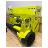RYOBI PCLLB01K ONE+ 18V 100 MPH 350 CFM Cordless Battery Variable Speed Jet Fan Leaf Blower with 4.0 Ah Battery and Charger - B129