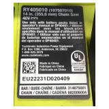 RYOBI RY405010 40V HP Brushless 14 in. Battery Chainsaw (Tool Only) - D189