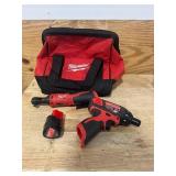 MILWAUKEE M12 12-Volt Lithium-Ion Cordless 3/8 in. Ratchet and FUEL 1/4 in. Screwdriver Combo Kit (2-Tool) - D422