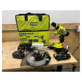 RYOBI RY121860K ONE+ HP 18-Volt Brushless EZClean 600 PSI 0.7 GPM Cordless Electric Power Cleaner w/ 4.0Ah Battery, Charger, Accessories - B199