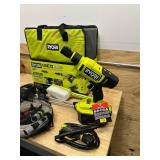 RYOBI RY121860K ONE+ HP 18-Volt Brushless EZClean 600 PSI 0.7 GPM Cordless Electric Power Cleaner w/ 4.0Ah Battery, Charger, Accessories - B199