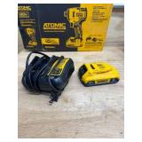 DEWALT DCF809D1 ATOMIC 20V Max Lithium-Ion Brushless Cordless Compact 1/4 in. Impact Driver Kit with 2.0Ah Battery, Charger and Bag - C159