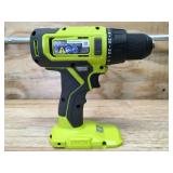 RYOBI PCL206K1 ONE+ 18V Cordless 1/2 in. Drill/Driver Kit - B79