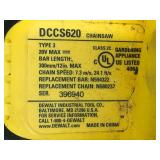DEWALT DCCS620P 120V MAX 12in. Brushless Cordless Battery Powered Chainsaw with 5Ah Battery and Charger - C249