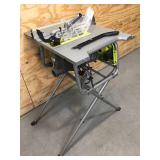 RYOBI RTS12 15 Amp 10 in. Compact Portable Corded Jobsite Table Saw with Folding Stand - C229