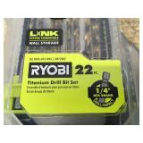 RYOBI A972202 Titanium Drill Bit Set (22-Piece) - D20