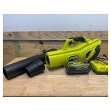 RYOBI RY404014K 40V HP Brushless Whisper Series 160 MPH 650 CFM Cordless Battery Leaf Blower with 4.0 Ah Battery and Charger - C259