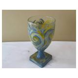 Hand-Painted Glass Goblet Set