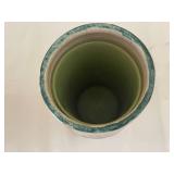 Ceramic Pottery Set with Fish Vase