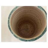 Ceramic Pottery Set with Fish Vase