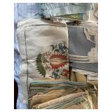 Vintage Embroidered Linen Set