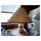 Pair of Vintage Bird Motif Table Lamp
