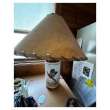 Pair of Vintage Bird Motif Table Lamp